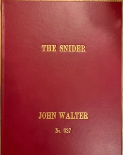 THE SNIDER - by John Walter (leather bound special edition) - ref S600104